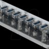 64088 External USB 3.0 Hub with 7 Ports transparent