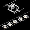 94432 Wire system Spot MacII, matt white, 5 spots, GU5,3