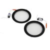 Oprawa LED AURA PRIZMA dwupak 2x18W czarna 2700K wpuszczana HOROZ ELECTRIC