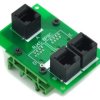 ELECTRONICS-SALON RJ45 8P8C Splitter Board Interface Module with Simple DIN Rail Mounting Feet.