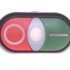 Napęd przycisku podwójny zielony/czerwony /O-I/ z podświetleniem z samopowrotem M22S-DDL-GR-X1/X0 216701