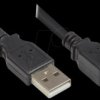 2510-05OFS USB 2.0 male A > male B, black, 0,5m