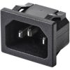 TruComponents 230402 IEC connector C14 Plug, vertical: Pins: 3 10 A