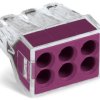 Złącze skrzynki przyłączowej 6-żyłowe WAGO rozmiar żyły 18 → 12 AWG, 16 → 12 AWG Wciskane Montaż na kablu