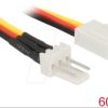 85752 Fan Power Cable 3 pin male to 3 pin female 60 cm