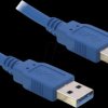 82536 USB3 cable,SUPER-SPEED,A plug>A plug 3.0m,blue