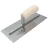 Marshalltown M701S Notched Trowel V 3/16in Wooden Handle 11 x 4.1/2in