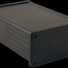 Aluminum enclosure, (L x W x H) 160 x 104 x 55 mm, black (RAL 9005), IP65, 1457N1601BK