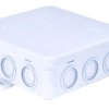 Puszka n/t hermetyczna z dławicą zintegrowaną 100x100x39mm IP54 biała N7 83007006