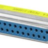 Gender changer, D-Sub socket, 25 pole to D-Sub socket, 25 pole, straight, 1450880000