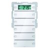 KNX Przycisk 5-krotny z regulatorem temperatury i wyświetlaczem śnieżnobiały aksamit Q.1 75665729