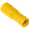 Konektor okrągły izolowany Żeński W osłonie rozmiar 6mm² średnica przelotu 5mm RS PRO Żółty długość całkowita 24mm