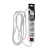 Przedłużacz Mieszkaniowy Logan White 5-Krotny Z/U 3M Z Włącznikiem Edo777672