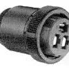 Circular connector, 3 pole, crimp connection, straight, 183082-1