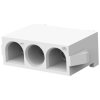 Pin header, 3 pole, pitch 6.35 mm, straight, natural, 350760-4