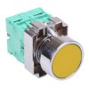 Techna PtecMetPNYellow Yellow Flush Push Button Switch Metal 10A 2NO