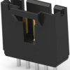 Pin header, 5 pole, pitch 2.54 mm, straight, black, 5-104362-4