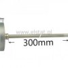 Termometr tarczowy bimetal, sonda 300mm, 500°C