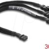 91341 Fan splitter cable, 1x PWM socket > 3x PWM plug, 30 cm