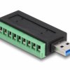 Delock USB 2.0 adapter [1x złącze męskie USB-A 3.2 (USB 3.0) - 1x złącze żeńskie] 66044