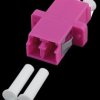 53334.1 Adapter LC dpx. OM4 sleeve ceramic, e-violet