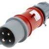 Złącze przemysłowe - zasilające 16A Wtyczka 400 V 4P Męski MENNEKES Czerwony Montaż na kablu IP44