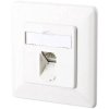 Metz Connect 1307371002-I Network Outlet CAT 6 Flush Mount 1 Port Pure White