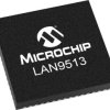 Microchip Sterownik Ethernet LAN9513I-JZX QFN 480 Mbps 3.3 V 64-pinowy