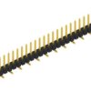 Pin header, 30 pole, pitch 2.54 mm, angled, black, SL10SMD06230G