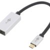 Adapter HDCP 2.2, HDMI 2.1 HDMI gniazdo, USB C wtyk złocony 60194