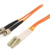 CFO-LCST-OM2-1M Patch cord światłowodowy OM2 LC/UPC,ST/UPC 1m pomarańczowy
