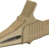 Alligator clip, brown, max. 20 mm, L 82.2 mm, CAT II, socket 4 mm, 66.9755-27