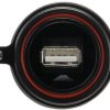 USB-A panel plug, 4 pole, USB 2.0, solder connection, PX0843/A