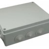 Puszka n/t hermetyczna 380x300x120 12 dławików IP65 szara S-BOX 706