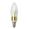 Żarówka LED ART, świecowa clear gold, E14, 4,5W, 320lm, barwa ciepła