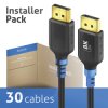 FI-DP100-020-PCK FlexInstall | 8K HBR3 DisplayPort Cable, 2.0 m, 30-pack