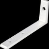 66314 Anodised aluminium floor bracket, 20 mm wide/140 mm high