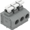 PCB terminal, 3 pole, pitch 5 mm, AWG 24-16, 17.5 A, push-in cage clamp, gray, 235-403/332-000