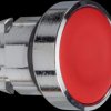 ZB4BH04 Pushbutton, front panel, Harmony XB4, 22 mm, red, latching