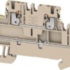 Multi level terminal block, push-in connection, 0.14-1.5 mm², 4 pole, 16 A, 6 kV, dark beige, 2675080000