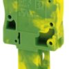 Plug, spring balancer connection, 0.08-6.0 mm², 1 pole, 32 A, 8 kV, yellow/green, 3061046