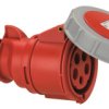 Gniazdo przenośne 32A 5P 400V czerwone IP67 SHARK 2252-6
