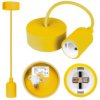 Lampa wisząca zwis sufitowy E27 silikonowa żółta