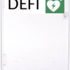 MEDX5 AED-AI-PLX-AL Skrzynka ścienna defibrylatora DEFI dom z alarmem przeźroczysty pleksiglas