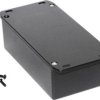 Aluminum die cast enclosure, (L x W x H) 153 x 83 x 50 mm, black (RAL 9005), IP54, 1590P1FLBK