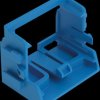 221-529/002-006 Mounting carrier with snap-in foot, 10-conductor, blue