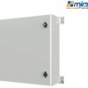 MIRSAN Szafa wisząca IP65 300/400/200mm (jednoskrzydłowe drzwi pełne płyta montażowa) szara
