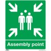 Worksafe SS37P1 Safe Conditions Safety Sign - Assembly Point - Rigid Plastic