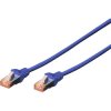 Digitus DK-1641-0025/B RJ45 Network Cable CAT 6 S/FTP 0.25m Blue Flame-Retardant