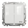 SEDNA DESIGN & ELEMENTS Wyłącznik podwójny świecznikowy IP44 biały SDD211105 SCHNEIDER ELECTRIC